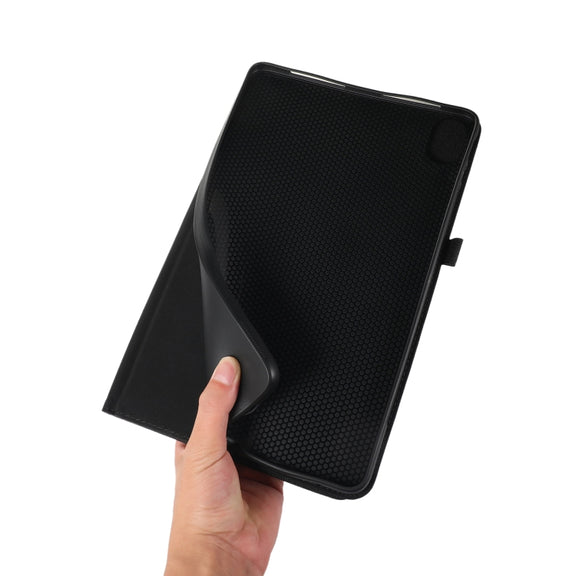 For Honor Pad 8 Fabric PU + TPU Flip Tablet Leather Case(Black)