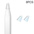 8 PCS / Set Fiber Texture Nib Protector For Apple Pencil(Transparent) - Pencil Accessories by PMC TechLife | Online Shopping South Africa | PMC TechLife