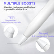 8 PCS / Set Fiber Texture Nib Protector For Apple Pencil(White)