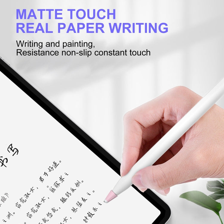 8 PCS / Set Fiber Texture Nib Protector For Apple Pencil(White)