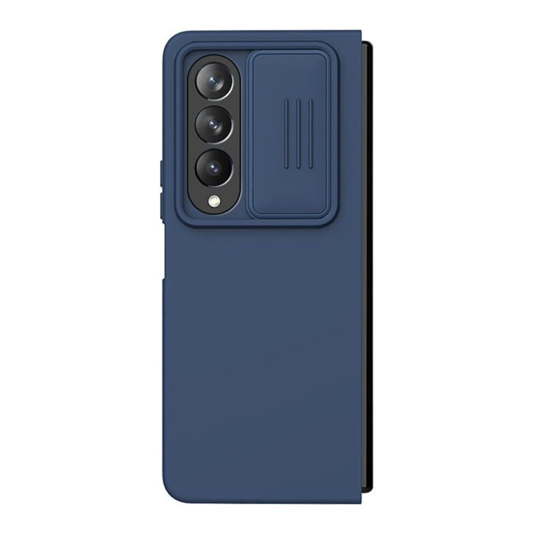 For Samsung Galaxy Z Fold4 5G NILLKIN CamShield Liquid Silicone + PC Full Coverage Case(Blue) - Galaxy Z Fold4 5G Cases by NILLKIN | Online Shopping South Africa | PMC TechLife | Buy Now Pay Later Mobicred