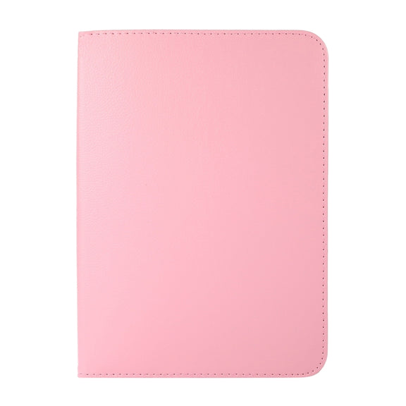 For iPad 2025 / 2022 360 Degree Rotation Litchi Texture Flip Leather Tablet Case with Holder (Pink)