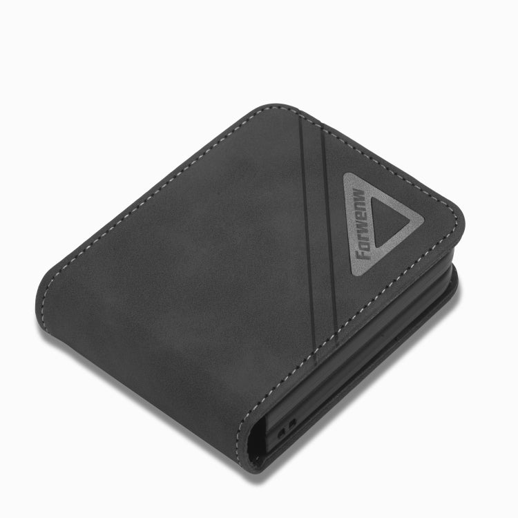 For Samsung Galaxy Z Flip4 Forwenw Dual-side Buckle Leather Phone Case(Black) - Galaxy Z Flip4 5G Cases by Forwenw | Online Shopping South Africa | PMC TechLife | Buy Now Pay Later Mobicred