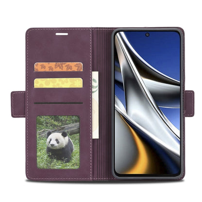 For Xiaomi Poco M4 Pro 4G Forwenw Dual-side Buckle Leather Phone Case(Wine Red) - free shipping - PMC Jewellery - Order now!