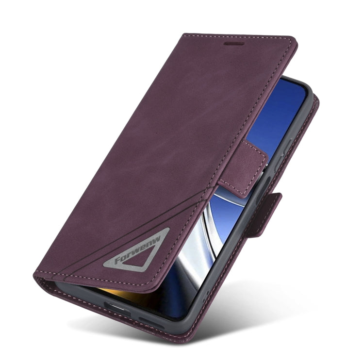 For Xiaomi Poco M4 Pro 4G Forwenw Dual-side Buckle Leather Phone Case(Wine Red) - free shipping - PMC Jewellery - Order now!