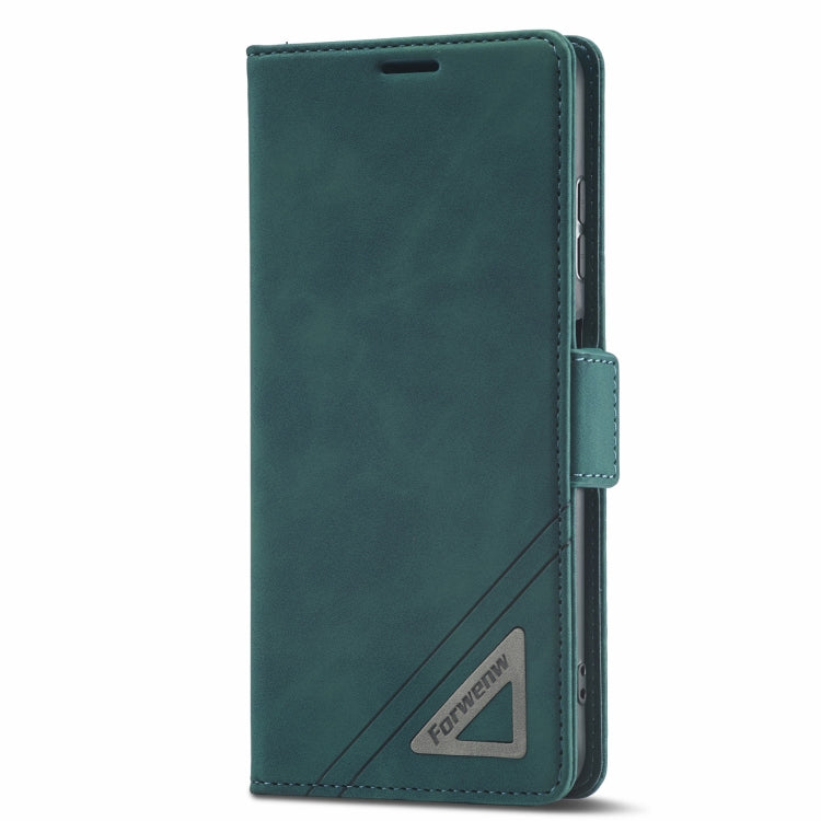 For Xiaomi Poco X3 Pro / X3 / X3 NFC Forwenw Dual-side Buckle Leather Phone Case(Dark Cyan) - Xiaomi Cases by Forwenw | Online Shopping South Africa | PMC Jewellery | Buy Now Pay Later Mobicred