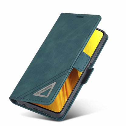 For Xiaomi Poco X3 Pro / X3 / X3 NFC Forwenw Dual-side Buckle Leather Phone Case(Dark Cyan) - Xiaomi Cases by Forwenw | Online Shopping South Africa | PMC Jewellery | Buy Now Pay Later Mobicred