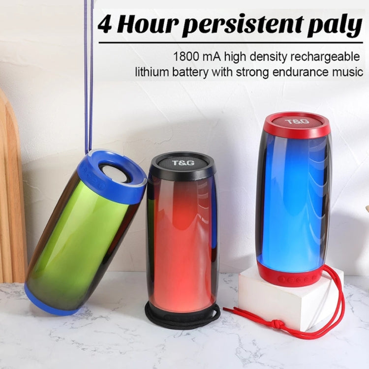 T&G TG335 1800mAh Portable Color LED Wireless Bluetooth Speaker(Blue) - Desktop Speaker by T&G | Online Shopping South Africa | PMC TechLife | Buy Now Pay Later Mobicred