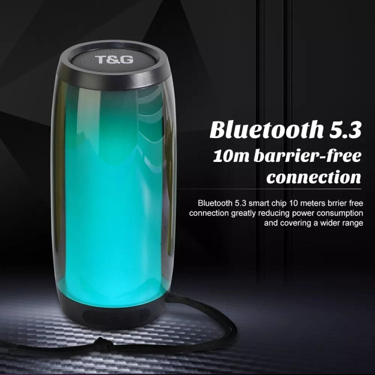 T&G TG335 1800mAh Portable Color LED Wireless Bluetooth Speaker(Blue) - Desktop Speaker by T&G | Online Shopping South Africa | PMC TechLife | Buy Now Pay Later Mobicred