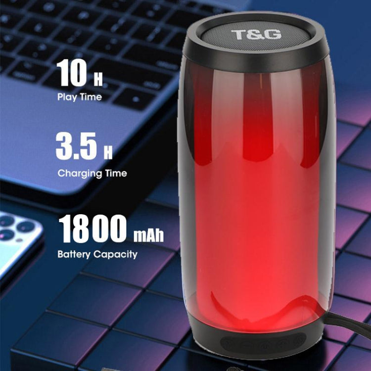 T&G TG335 1800mAh Portable Color LED Wireless Bluetooth Speaker(Blue) - Desktop Speaker by T&G | Online Shopping South Africa | PMC TechLife | Buy Now Pay Later Mobicred
