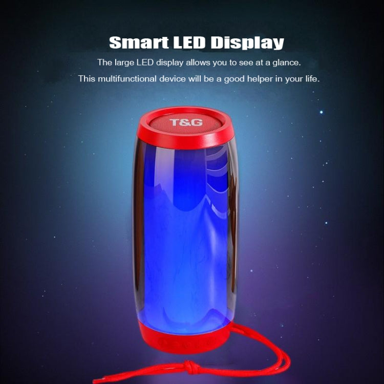 T&G TG335 1800mAh Portable Color LED Wireless Bluetooth Speaker(Blue) - Desktop Speaker by T&G | Online Shopping South Africa | PMC TechLife | Buy Now Pay Later Mobicred