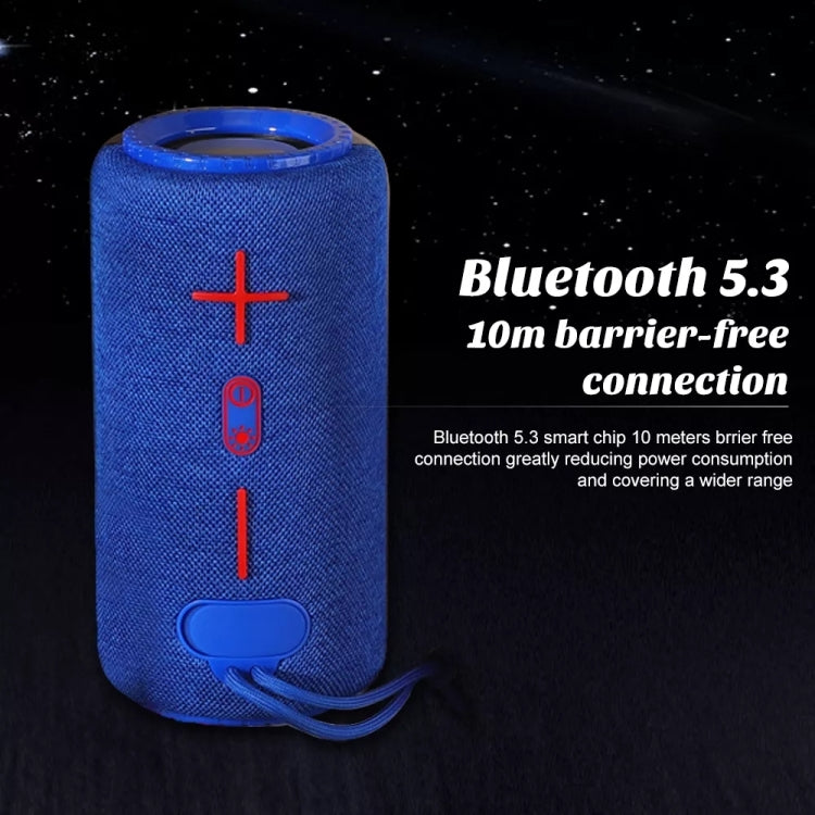 T&G TG639 10W Portable LED Light TWS Wireless Bluetooth Speaker(Light Blue)