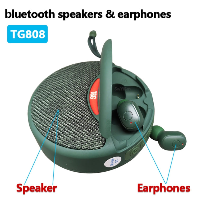 T&G TG808 2 in 1 Mini Wireless Bluetooth Speaker Wireless Headphones(Light Blue) - Mini Speaker by T&G | Online Shopping South Africa | PMC TechLife | Buy Now Pay Later Mobicred