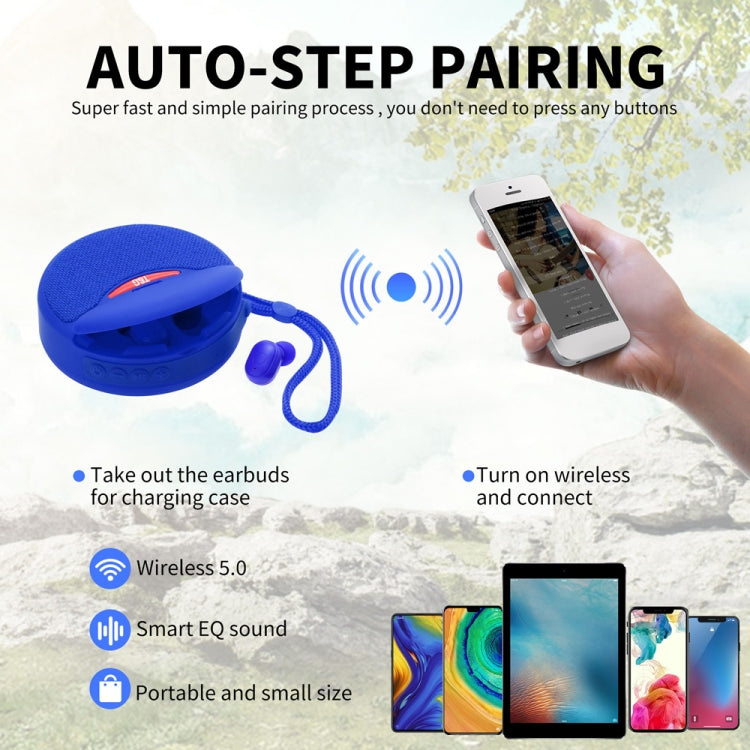 T&G TG808 2 in 1 Mini Wireless Bluetooth Speaker Wireless Headphones(Grey) - Mini Speaker by T&G | Online Shopping South Africa | PMC TechLife