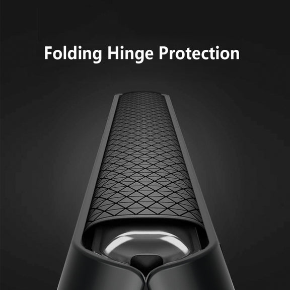 For Samsung Galaxy Z Fold4 GKK Litchi Pattern Foldable Protective Phone Case with Ring Holder(Gold)