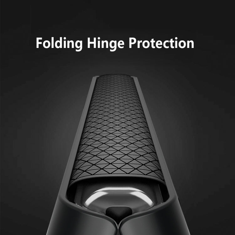 For Samsung Galaxy Z Fold4 GKK Litchi Pattern Foldable Protective Phone Case with Ring Holder(Gold)