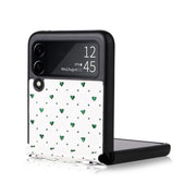 For Samsung Galaxy Z Flip3 5G Colorful Love Lanyard Phone Case(Green)