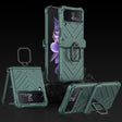 For Samsung Galaxy Z Flip4 GKK Sliding Camshield Magnetic Armor Flip Phone Case with Ring Holder(Forest Green) - free shipping - PMC TechLife - Order now!