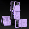 For Samsung Galaxy Z Flip4 GKK Sliding Camshield Magnetic Armor Flip Phone Case(Purple) - free shipping - PMC TechLife - Order now!