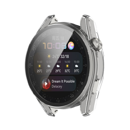 For Huawei Watch3 Pro New PC + Tempered Glass Integrated Protective Watch Case(Transparent White) - Watch Cases by PMC Jewellery | Online Shopping South Africa | PMC Jewellery | Buy Now Pay Later Mobicred