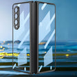 For Samsung Galaxy Z Fold4 GKK Integrated Electroplating + Glass Full Coverage Phone Case(Black) - Galaxy Z Fold4 5G Cases by GKK | Online Shopping South Africa | PMC TechLife | Buy Now Pay Later Mobicred