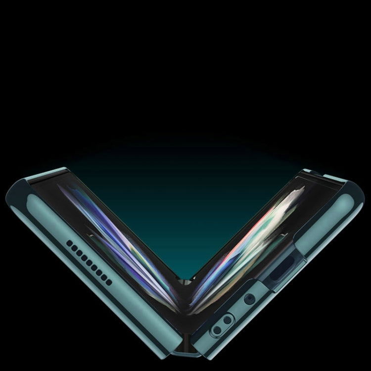 For Samsung Galaxy Z Fold4 GKK Integrated Electroplating + Glass Full Coverage Phone Case(Black)