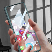 For Samsung Galaxy Z Fold4 GKK Integrated Electroplating + Glass Full Coverage Phone Case(Black)