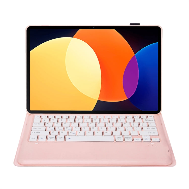 A0N4 Detachable Sheep Pattern TPU Bluetooth Keyboard Tablet Leather Case For Xiaomi Pad 5 Pro 12.4(Pink) - Mi Pad 5 Pro 12.4 Case by PMC TechLife | Online Shopping South Africa | PMC TechLife