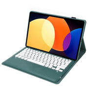 A0N4 Detachable Sheep Pattern TPU Bluetooth Keyboard Tablet Leather Case For Xiaomi Pad 5 Pro 12.4(Dark Green)