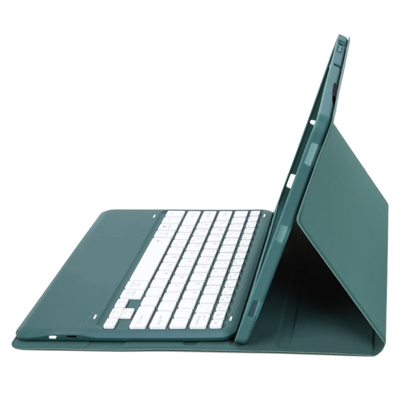 A0N4 Detachable Sheep Pattern TPU Bluetooth Keyboard Tablet Leather Case For Xiaomi Pad 5 Pro 12.4(Dark Green)