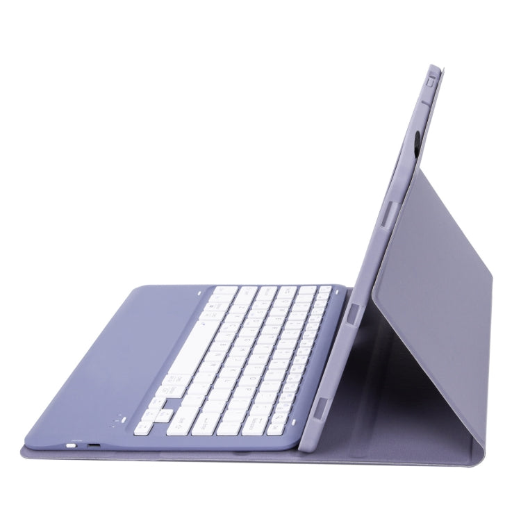 A0N4 Detachable Sheep Pattern TPU Bluetooth Keyboard Tablet Leather Case For Xiaomi Pad 5 Pro 12.4(Purple)