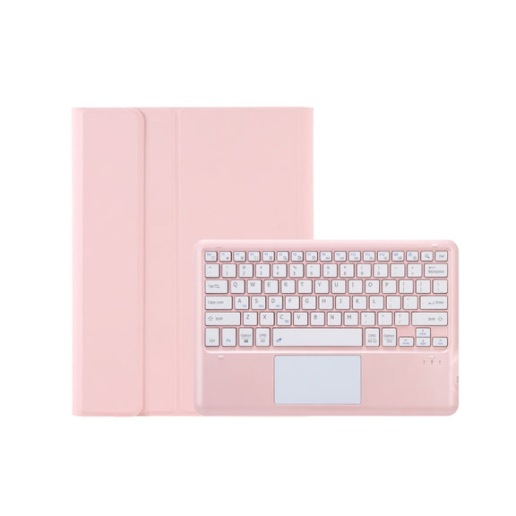 A0N4-A Detachable Sheep Pattern TPU Bluetooth Keyboard Tablet Leather Case with Touchpad For Xiaomi Pad 5 Pro 12.4(Pink)