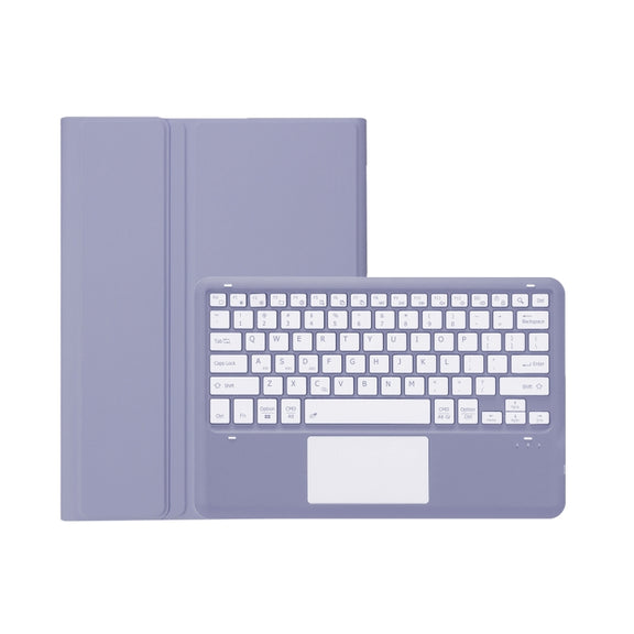 A0N4-A Detachable Sheep Pattern TPU Bluetooth Keyboard Tablet Leather Case with Touchpad For Xiaomi Pad 5 Pro 12.4(Purple)
