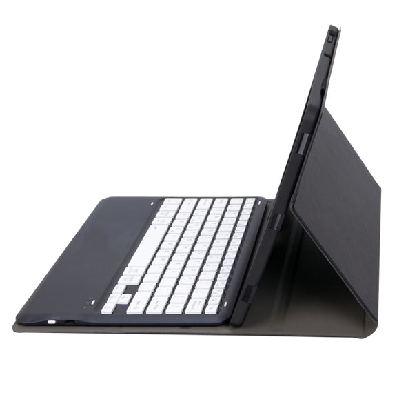 A0N4-A Detachable Sheep Pattern TPU Bluetooth Keyboard Tablet Leather Case with Touchpad For Xiaomi Pad 5 Pro 12.4(Black+White)