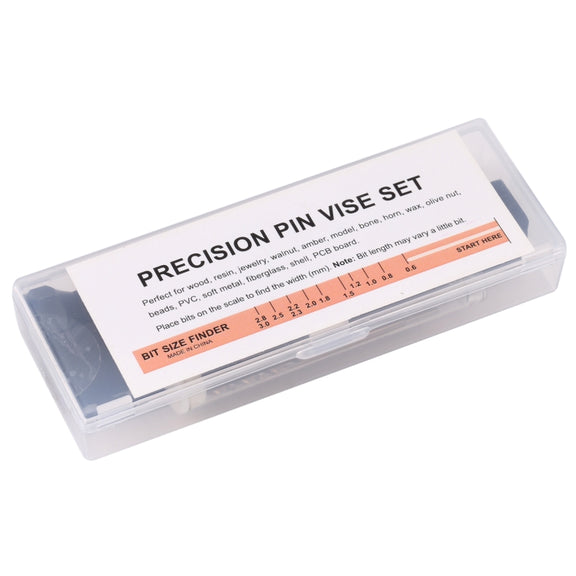 Precision Pin Vise Mini Twist Drill Bits Hand Drill Set, Model:8009