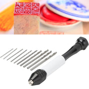 Precision Pin Vise Mini Twist Drill Bits Hand Drill Set, Model:8009