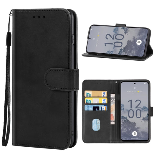 For Nokia X30 Leather Phone Case(Black) - free shipping - PMC Jewellery - Order now!