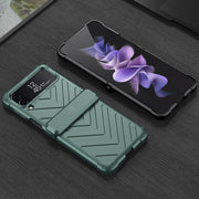 For Samsung Galaxy Z Flip4 GKK Magnetic Folding Swivel Armored Phone Case with Hinges(Purple)