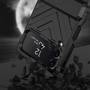For Samsung Galaxy Z Flip4 GKK Magnetic Folding Swivel Armored Phone Case with Hinges(Purple)
