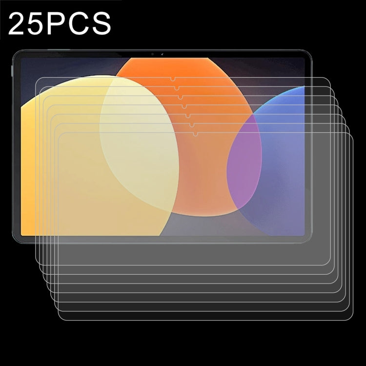 25 PCS 9H 0.3mm Explosion-proof Tempered Glass Film For Xiaomi Pad 5 Pro 12.4 - Mi Pad 5 Pro 12.4 Tempered Glass by PMC TechLife | Online Shopping South Africa | PMC TechLife