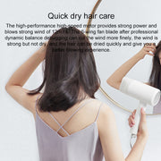 Original Xiaomi Mijia H100 Negative Ion Portable Electric Hair Dryer, US Plug(Pink)