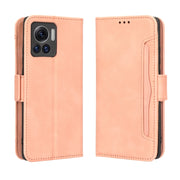 For Motorola Moto X30 Pro 5G / Edge 30 Ultra Skin Feel Calf Texture Card Slots Leather Phone Case(Pink)