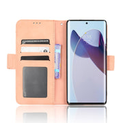 For Motorola Moto X30 Pro 5G / Edge 30 Ultra Skin Feel Calf Texture Card Slots Leather Phone Case(Pink)