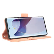 For Motorola Moto X30 Pro 5G / Edge 30 Ultra Skin Feel Calf Texture Card Slots Leather Phone Case(Pink)