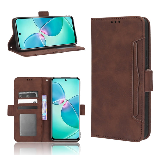 For Infinix Note 12i Skin Feel Calf Texture Card Slots Leather Phone Case(Brown) - free shipping - PMC Jewellery - Order now!