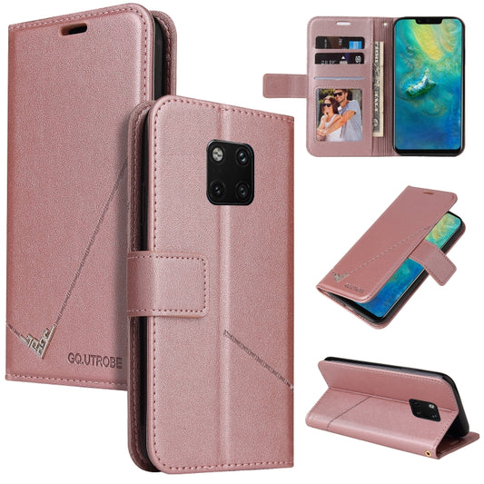 For Huawei Mate 20 Pro GQUTROBE Right Angle Leather Phone Case(Rose Gold) - free shipping - PMC Jewellery - Order now!