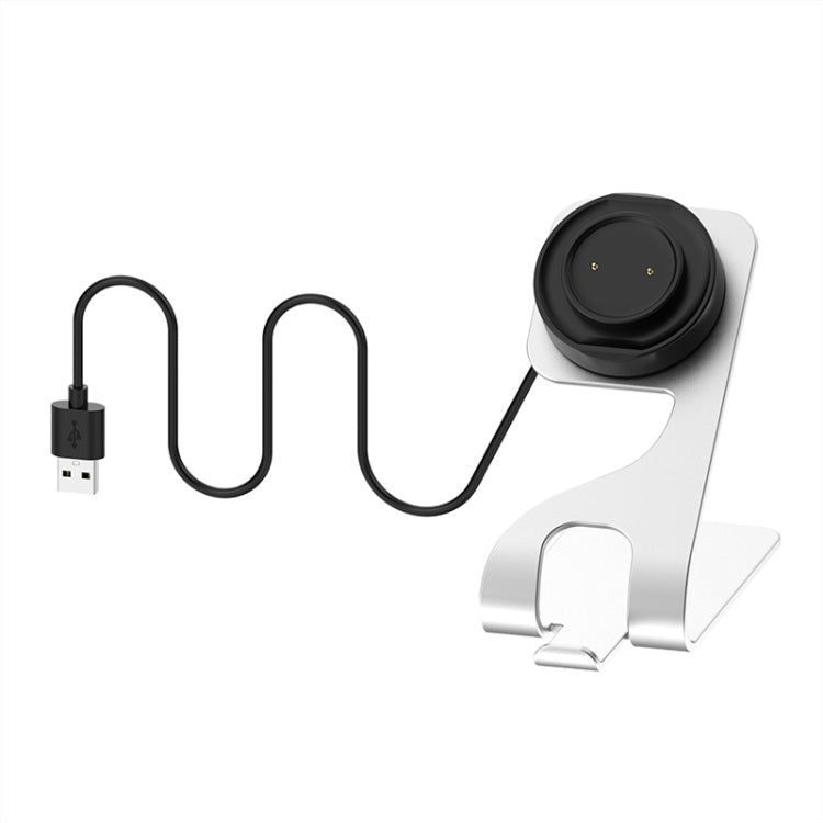 For Amazfit GTS4 Mini Rotatable Magnetic Metal Charging Base(Silver) - Charger by PMC TechLife | Online Shopping South Africa | PMC TechLife | Buy Now Pay Later Mobicred