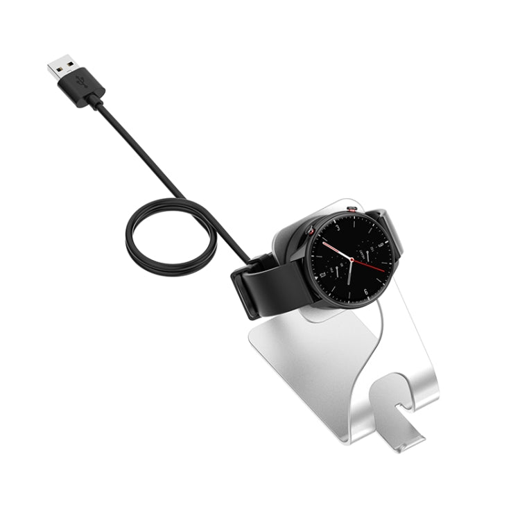 For Amazfit GTS4 Mini Rotatable Magnetic Metal Charging Base(Silver) - Charger by PMC TechLife | Online Shopping South Africa | PMC TechLife | Buy Now Pay Later Mobicred