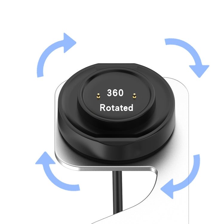 For Amazfit GTS4 Mini Rotatable Magnetic Metal Charging Base(Silver) - Charger by PMC TechLife | Online Shopping South Africa | PMC TechLife | Buy Now Pay Later Mobicred