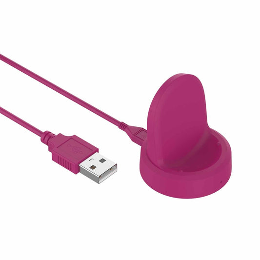 For Samsung Galaxy Watch5 / Watch5 Pro USB Vertical Magnetic Charger Holder(Rose Red) - Charger by PMC Jewellery | Online Shopping South Africa | PMC Jewellery | Buy Now Pay Later Mobicred